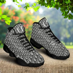 Dior Grey Air Jordan 13 Luxury Sneakers Shoes Trending Fashion