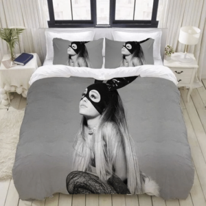 Ariana Grande Logo Brand Bedding Set Home Decor Bedroom Bedspread Luxury