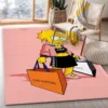 Dapper lisa louis vuitton vs gucci Rectangle Rug Luxury Area Carpet Fashion Brand Home Decor Door Mat
