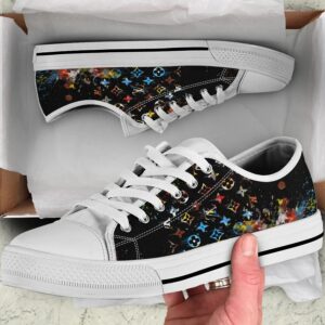 Louis vuitton multicolor low top canvas shoes sneakers