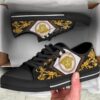 Gianni versace black gold low top canvas shoes sneakers