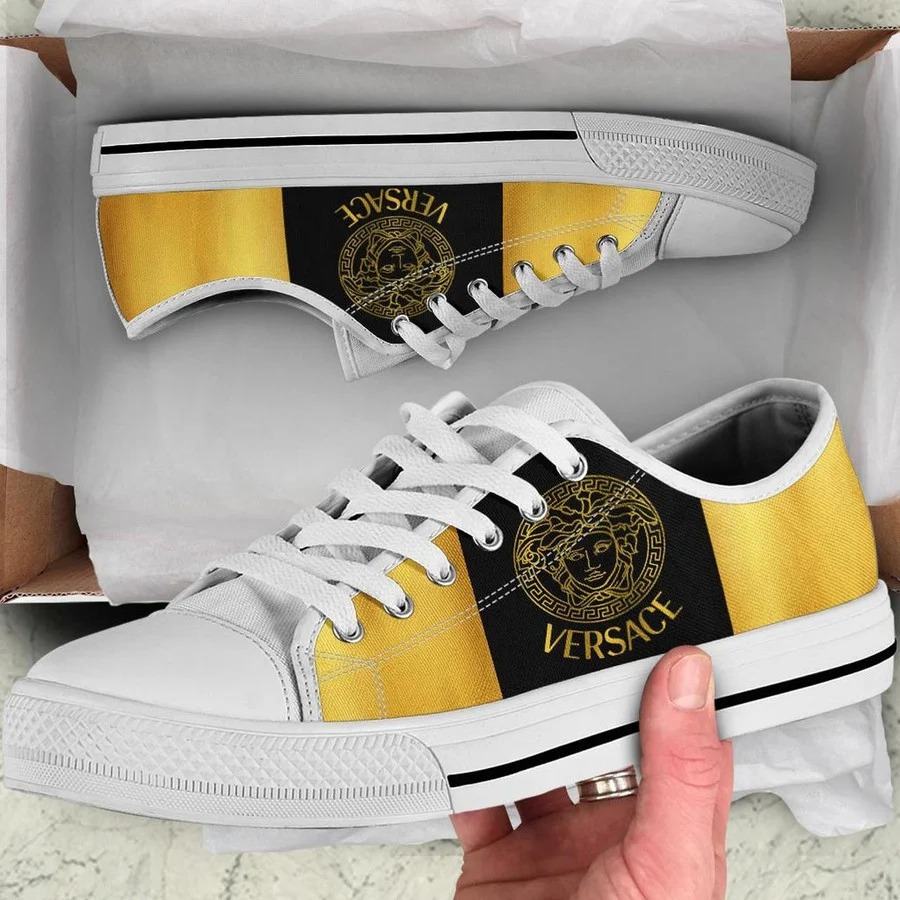 Gianni versace luxury low top canvas shoes sneakers