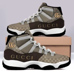 Gucci Air Jordan 11 Brown Luxury Sneakers Fashion Shoes Sport