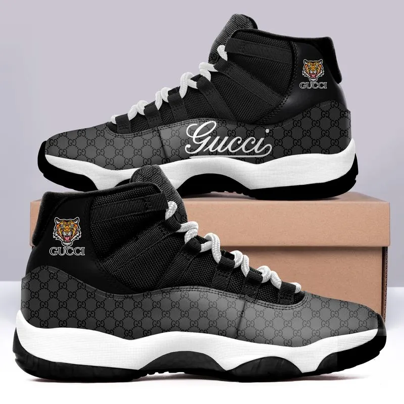Gucci Black Tiger Air Jordan 11 Shoes Sport Sneakers Luxury Fashion