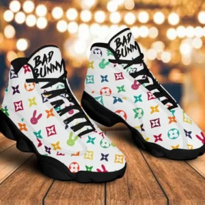 Bad Bunny LV Louis Vuitton Air Jordan 13 Luxury Fashion Sneakers Trending Shoes
