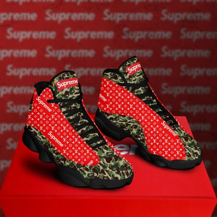 Supreme Camo Air Jordan 13 Shoes Luxury Trending Sneakers Fashion