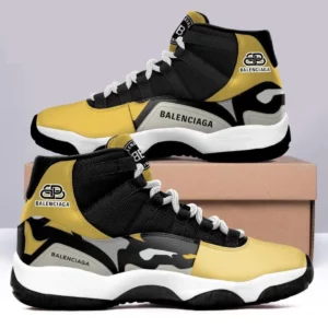 Balenciaga Black Gold Air Jordan 11 Sport Luxury Fashion Sneakers Shoes