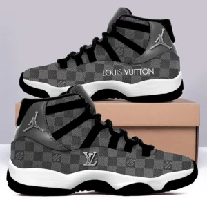 Best Louis Vuitton Grey Air Jordan 11 Sport Sneakers Fashion Shoes Luxury