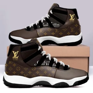 Brown Monogram Louis Vuitton Air Jordan 11 Fashion Sneakers Sport Luxury Shoes