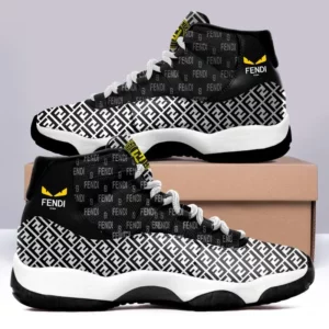 Fendi Eyes Black White Air Jordan 11 Shoes Sport Fashion Sneakers Luxury