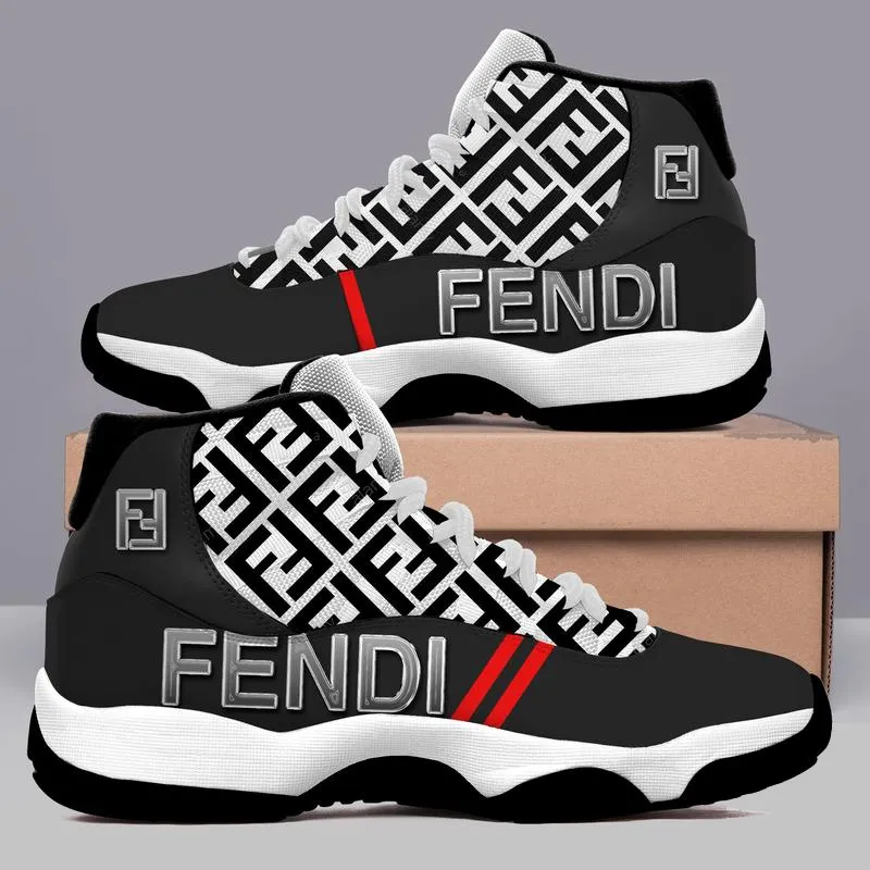 Fendi Red Line Air Jordan 11 Fashion Shoes Luxury Sport Sneakers