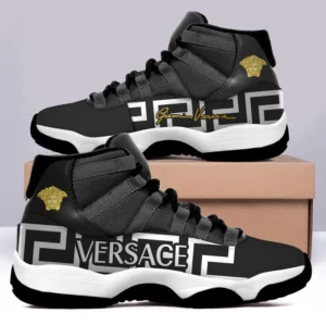 Gianni Versace Air Jordan 11 Black Luxury Fashion Sneakers Sport Shoes