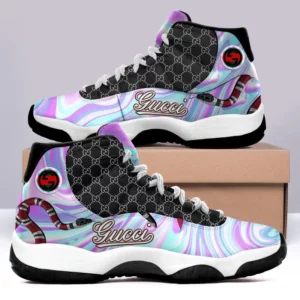 Gucci Purple Air Jordan 11 Shoes Luxury Sport Fashion Sneakers