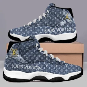 Louis Vuitton Blue Air Jordan 11 Sneakers Luxury Shoes Sport Fashion