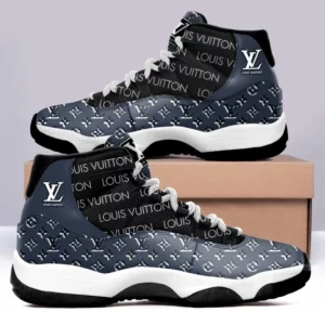 Louis Vuitton Blue Monogram Air Jordan 11 Shoes Sneakers Sport Fashion Luxury