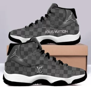 Louis Vuitton Retro Grey Air Jordan 11 Shoes Sport Sneakers Fashion Luxury