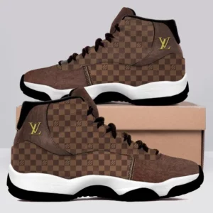 Louis Vuitton Brown Air Jordan 11 Luxury Fashion Shoes Sport Sneakers