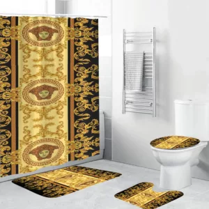 Versace Royal All Signature Details Bathroom Set Luxury Fashion Brand Hypebeast Bath Mat Home Decor