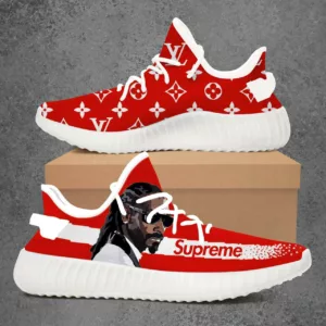 Louis Vuitton Supreme Cool Snoop Dogg Luxury Brand Premium Red Yeezy Sneaker