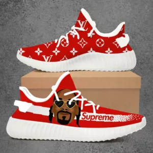Louis Vuitton Supreme Funny Snoop Dogg Luxury Brand Premium Red Yeezy Sneaker