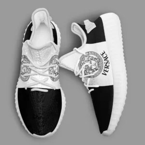 Versace Black White Luxury Brand Premium Yeezy Sneaker
