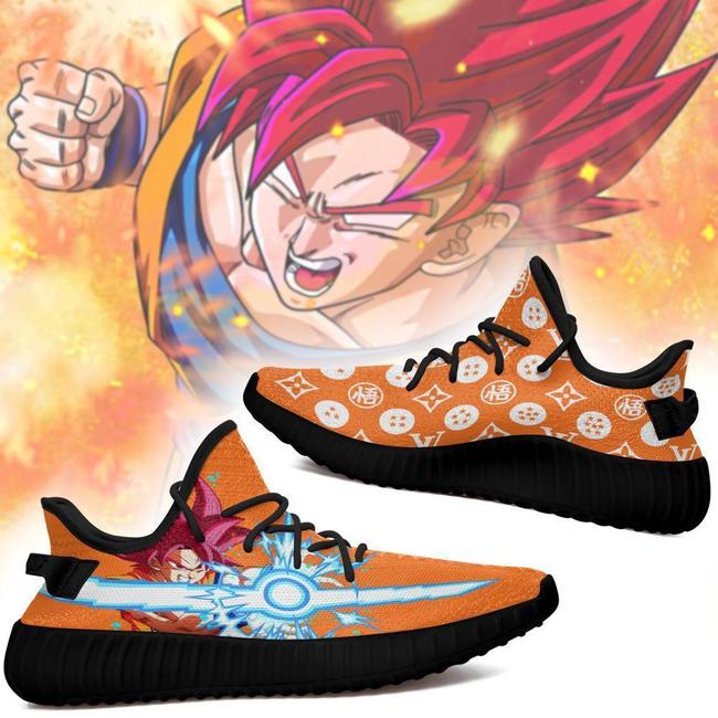 Louis Vuitton Goku God Dragon Ball Luxury Brand Premium Yeezy Sneaker