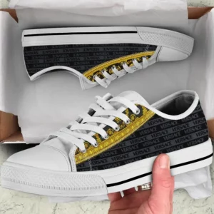 Versace Grey Low Top Canvas Shoes Luxury Brand