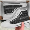 Louis Vuitton White High Top Canvas Shoes Luxury Brand Gifts For Men Women
