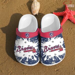 Atlanta Braves Crocs Shoes BX