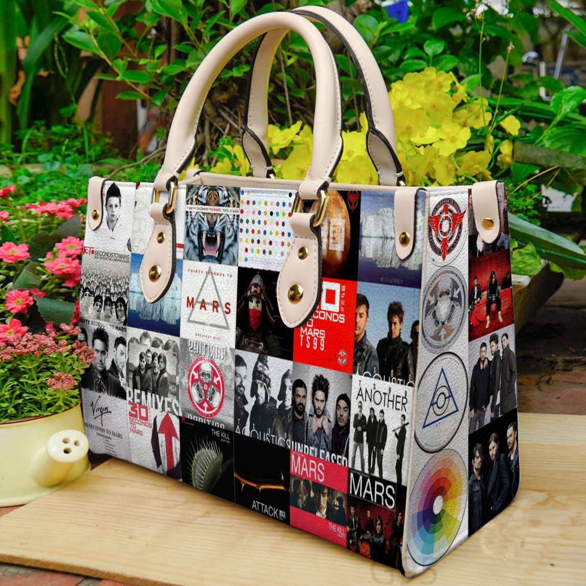 30 Seconds To Mars Women Leather Hand Bag