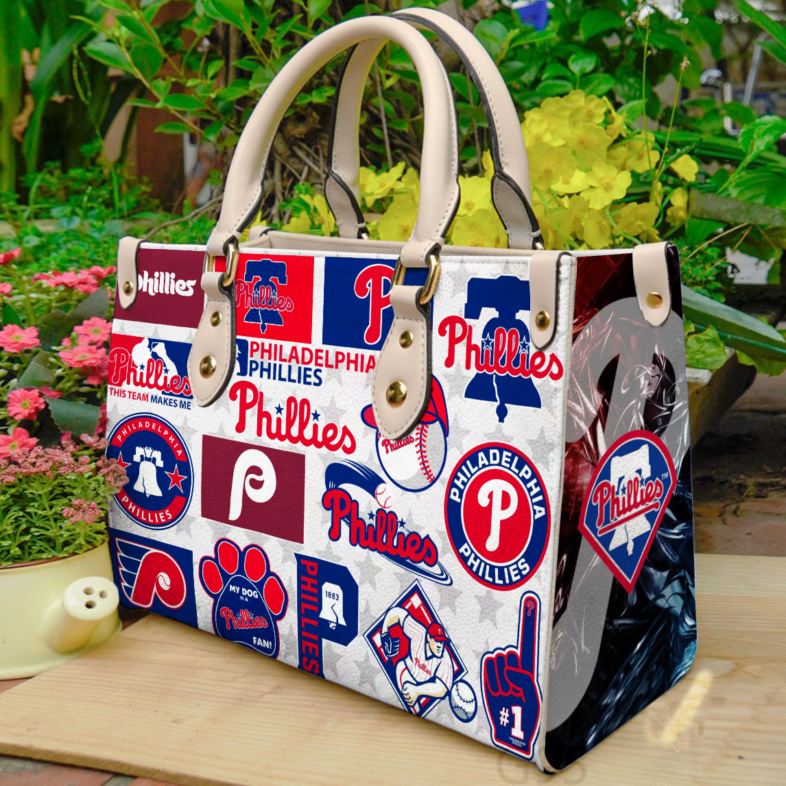 Philadelphia Phillies 1g Women Leather Hand Bag