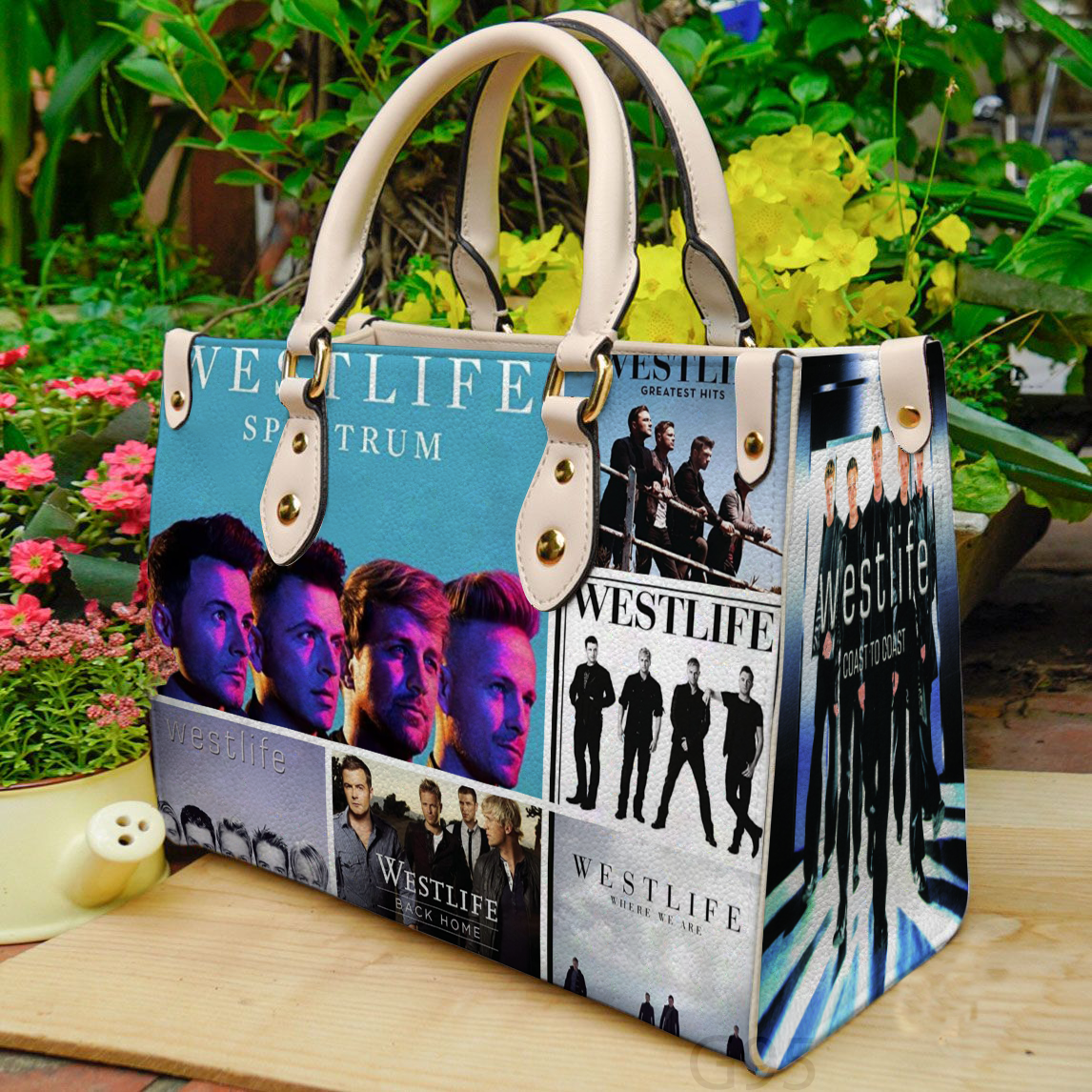 Westlife Band 3 Women Leather Hand Bag