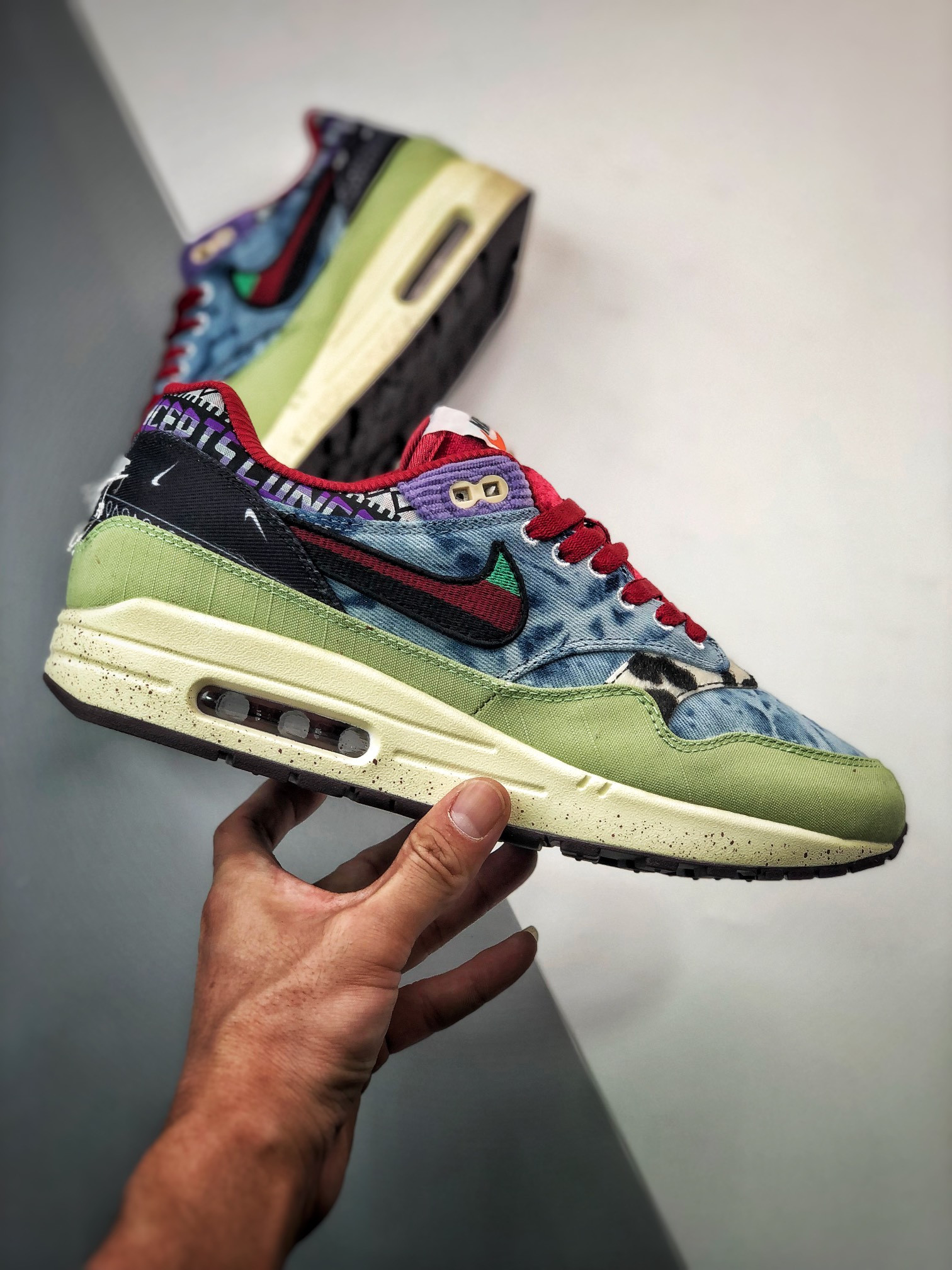 Concepts x Nike Air Max 1 Friday Oil Green Multi-Color-Sail For Sale