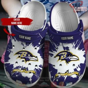Baltimore Ravens Nfl Crocs Shoes TK