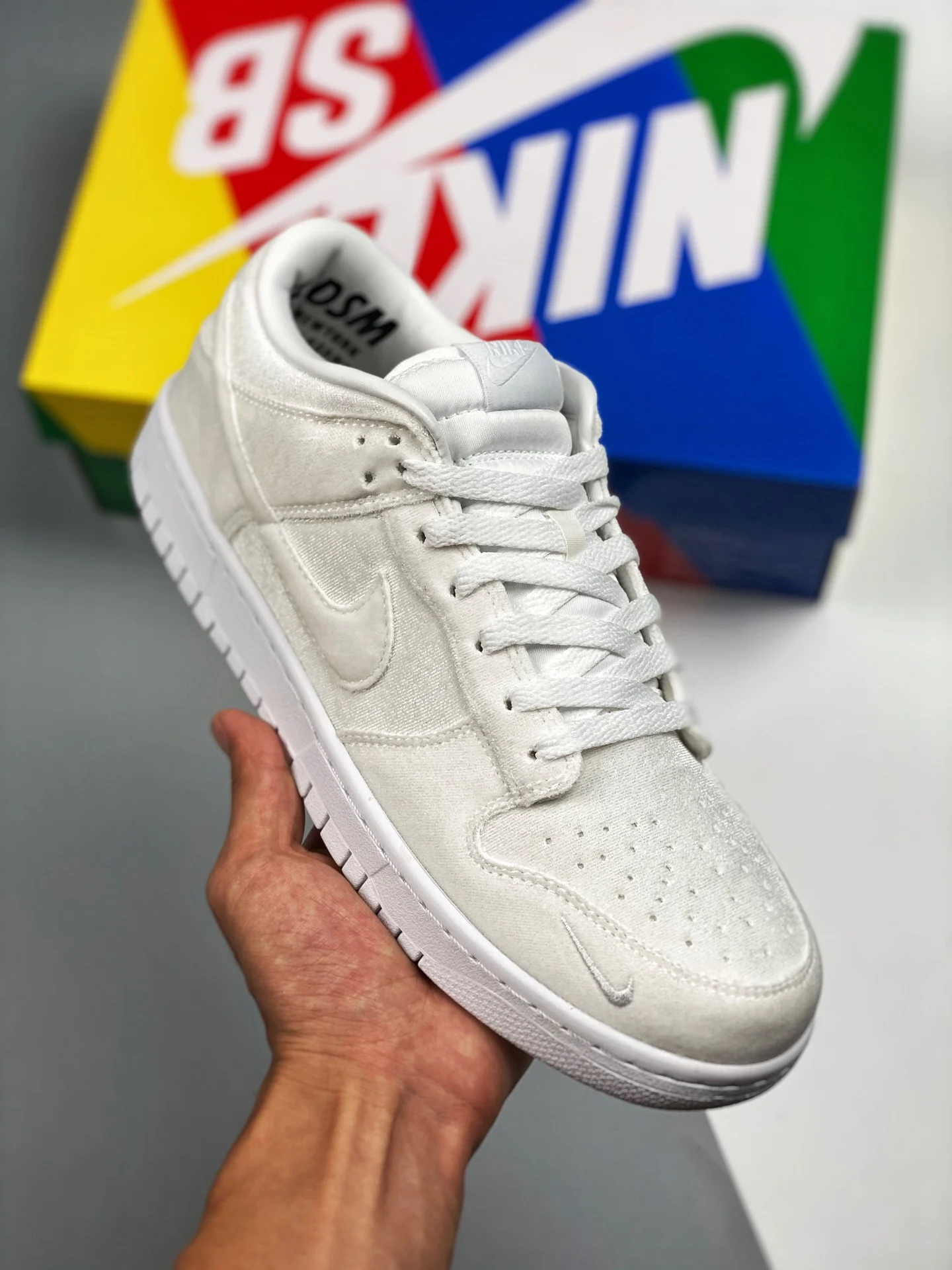 Dover Street Market x Nike Dunk Low Triple White DH2686-100 For Sale