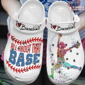 I Love Baseball All About That Base Baseball Crocs Shoes NK