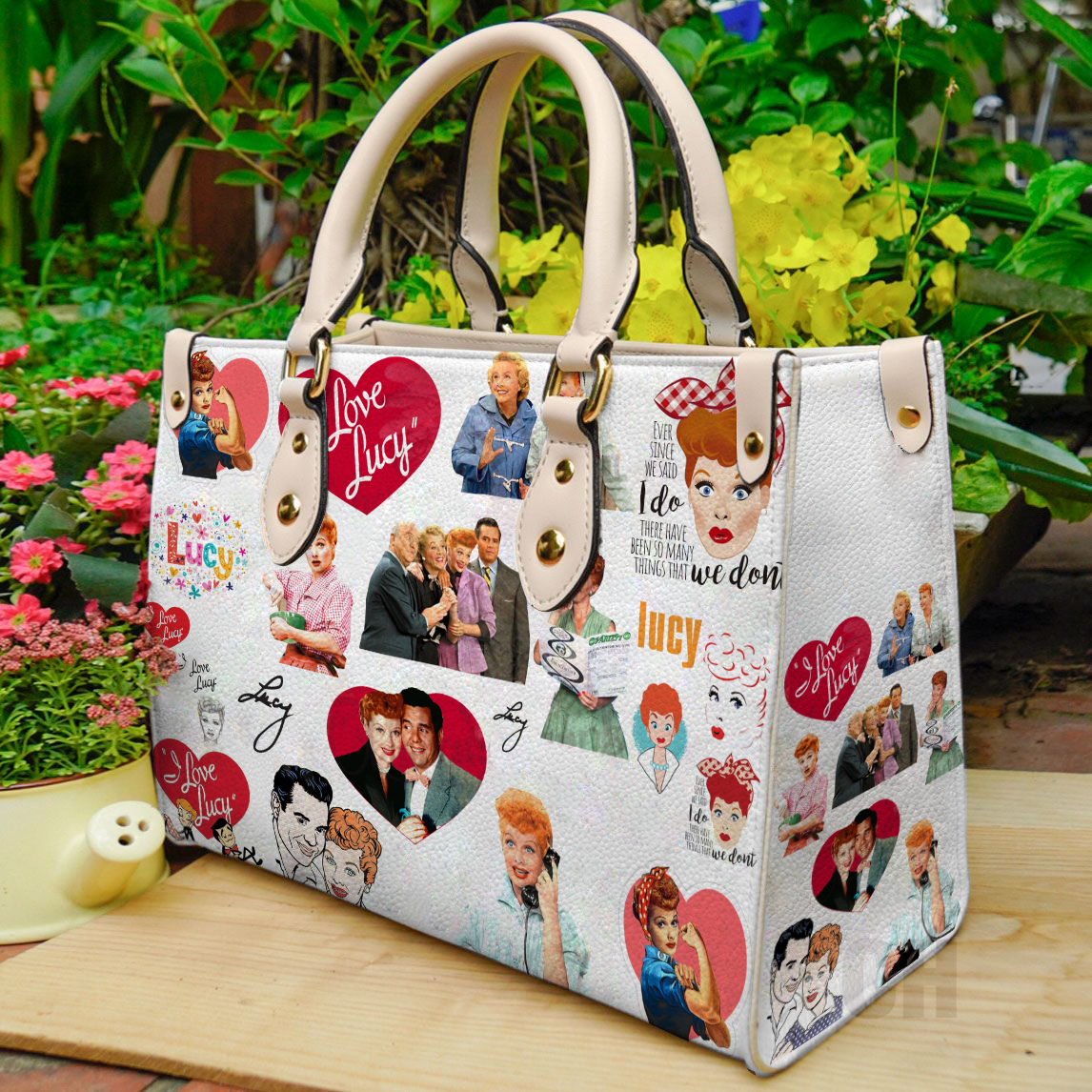 I Love Lucy Women Leather Hand Bag