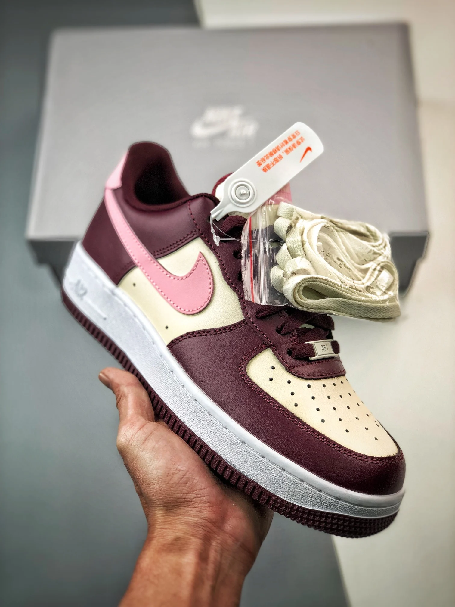 Nike Air Force 1 Low Valentines Day Maroon FD9925-161 For Sale