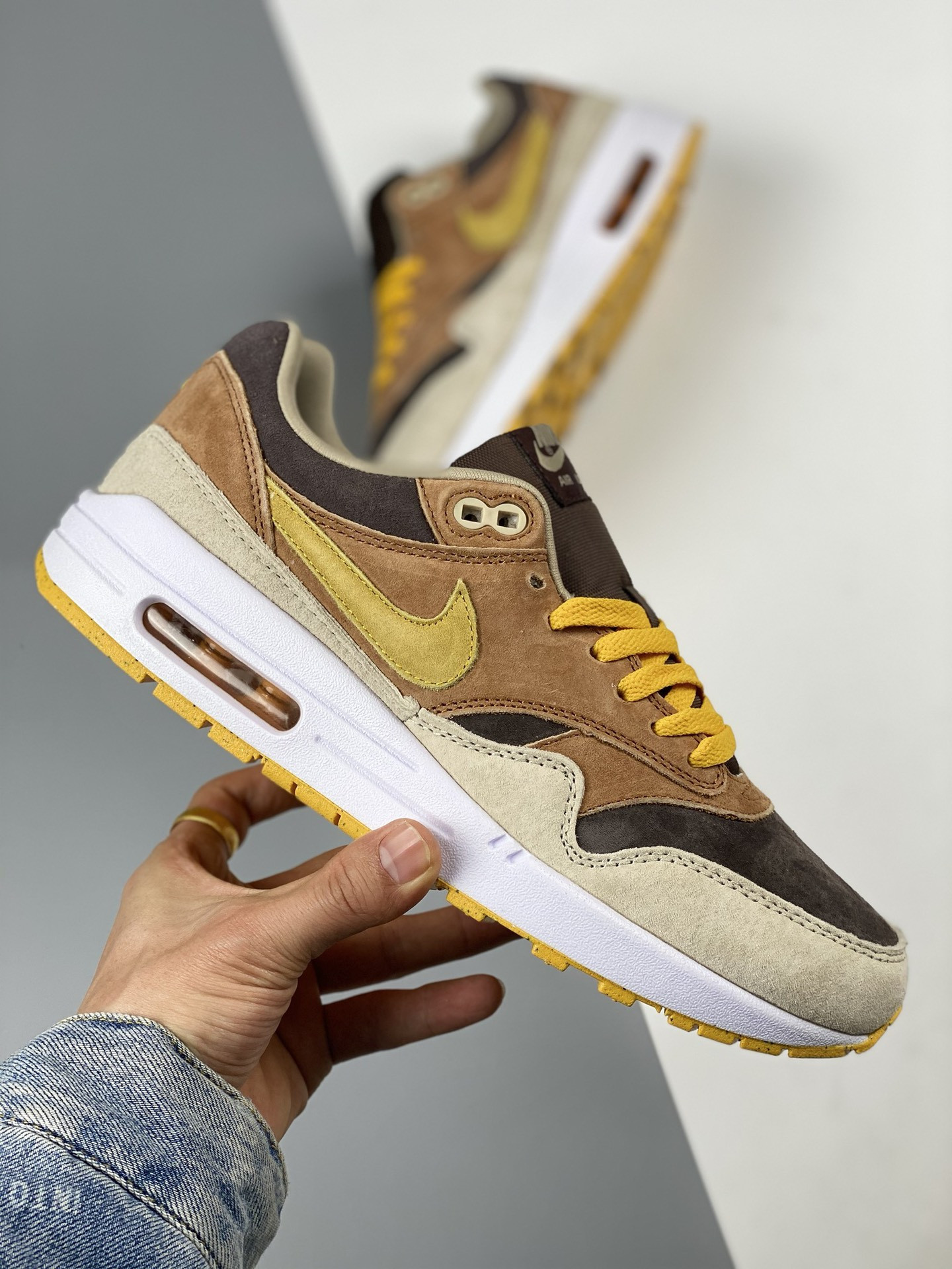Nike Air Max 1 Ugly Duckling Pecan Yellow Ochre-Brown DZ0482-200 For Sale