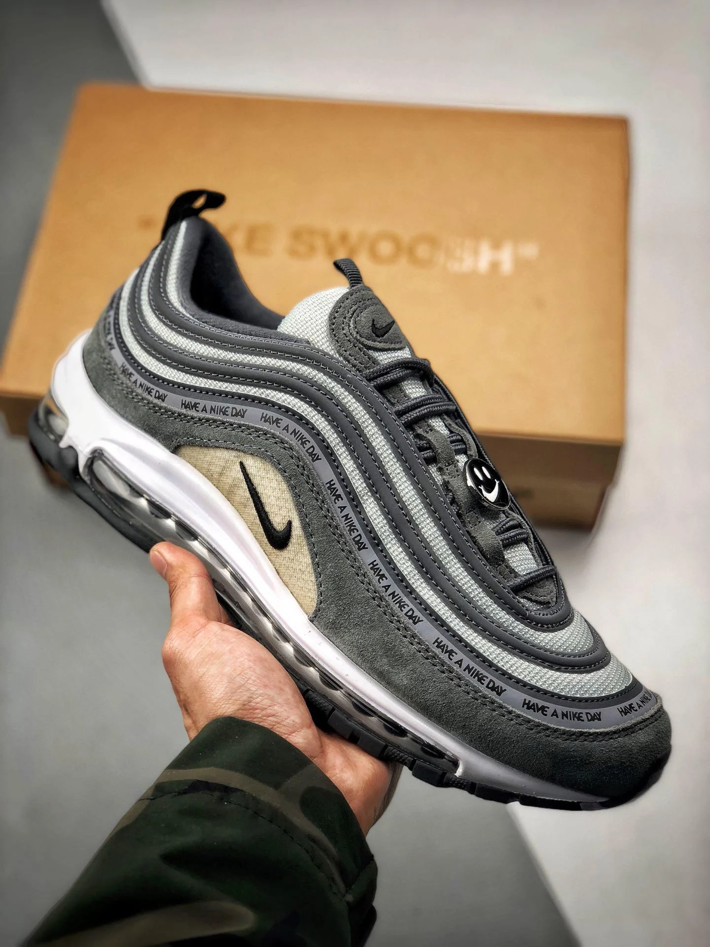 Nike Air Max 97 GS Have a Nike Day Dark Grey For Sale