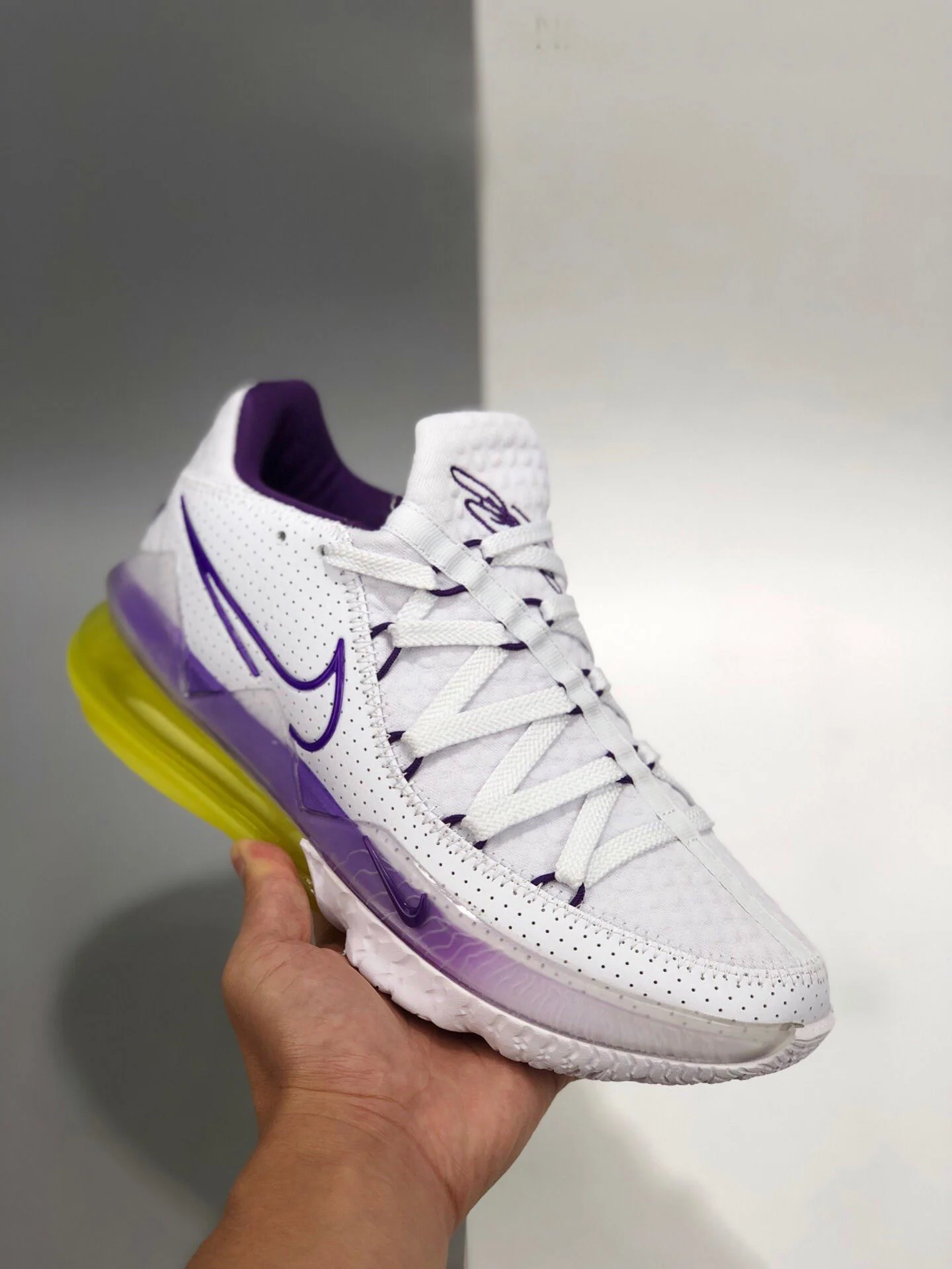 Nike LeBron 17 Low Lakers Home CD5007-102 For Sale