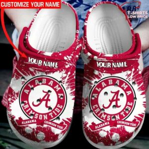 Alabama Crimson Tide Football Crocs Shoes MY