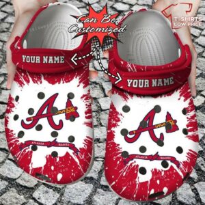 Atlanta Braves Team Crocs Shoes RY