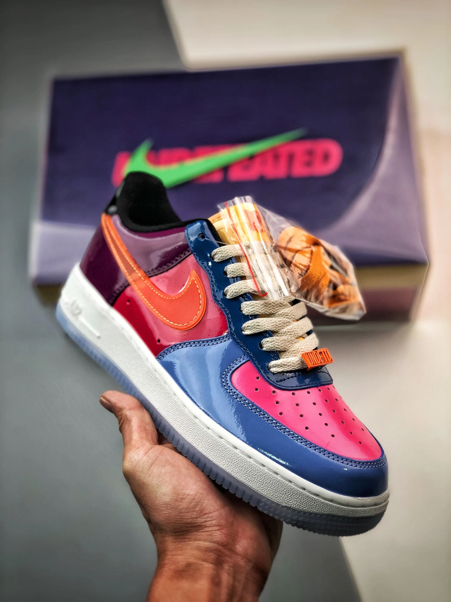 Undefeated X Nike Air Force 1 Low Polar Total Orange-Multi-Color For Sale