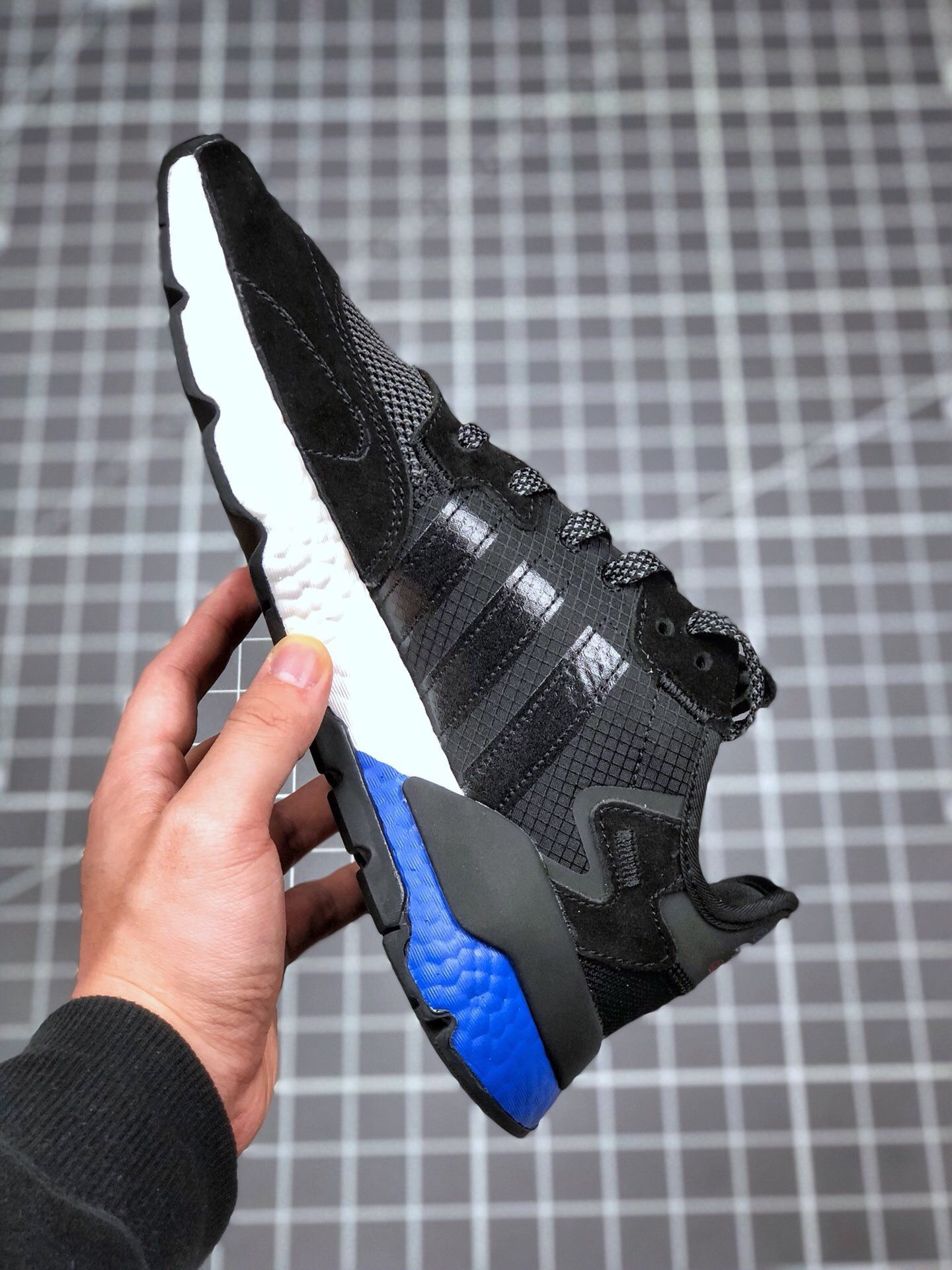 Adidas Nite Jogger Black Lush Blue For Sale