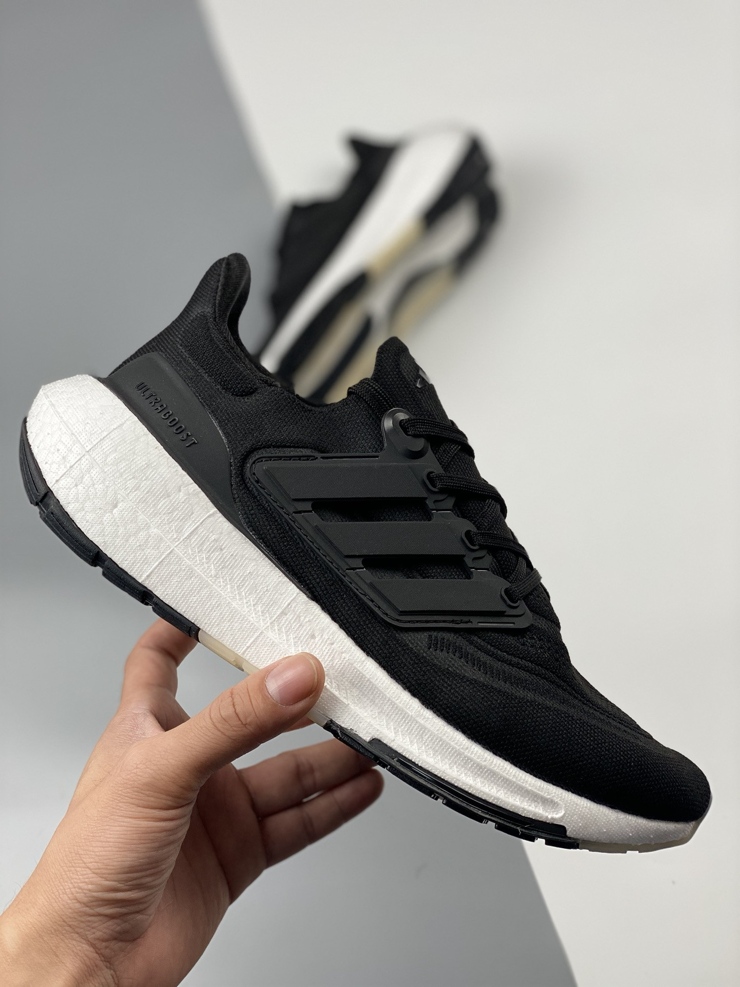 Adidas Ultra Boost Light Core Black White GY9351 For Sale
