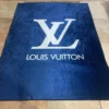 Louis vuitton blue Rectangle Rug Home Decor Luxury Fashion Brand Area Carpet Door Mat
