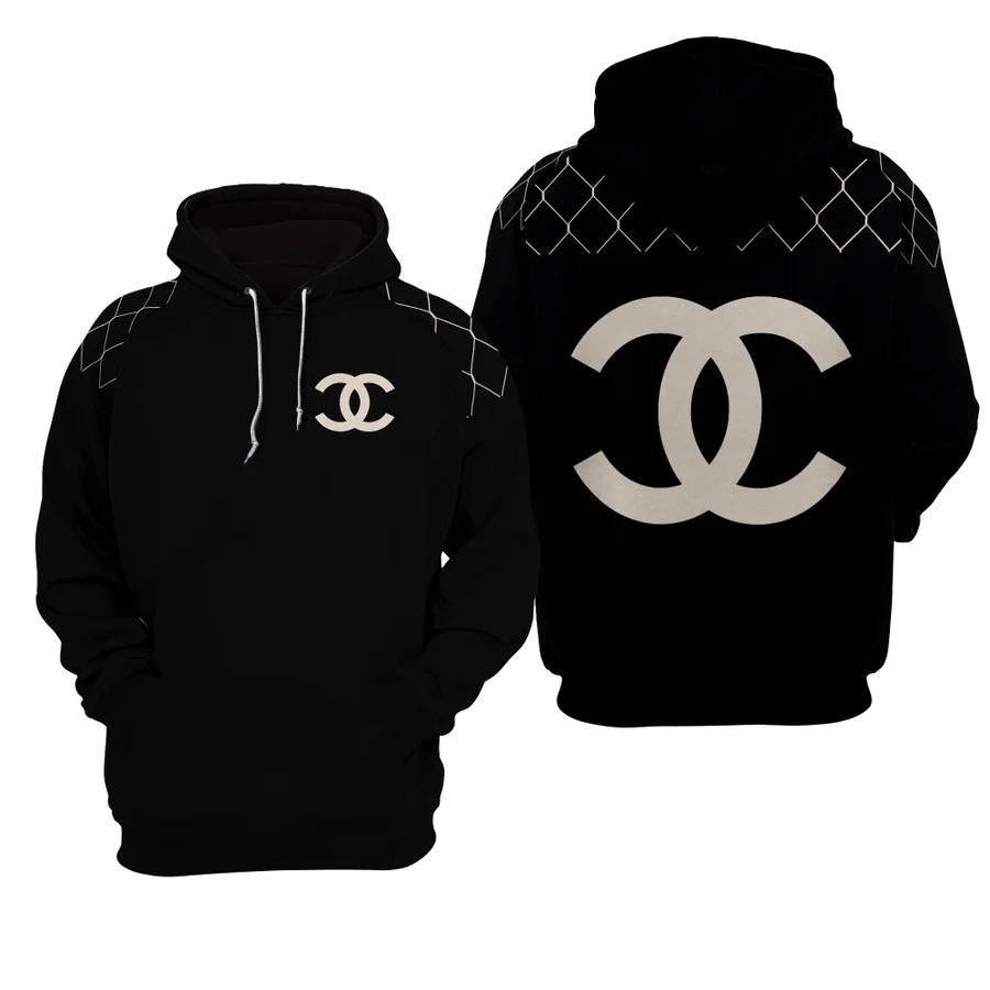 Chanel Black Type 1127 Hoodie Outfit Luxury Fashion Brand
