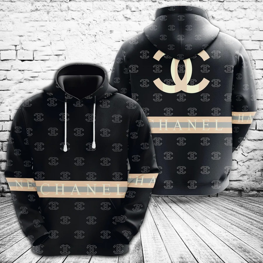 Chanel Black Type 1126 Hoodie Outfit Fashion Brand Luxury