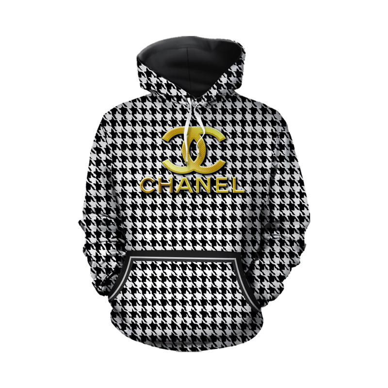 Chanel Black White Type 1125 Hoodie Outfit Luxury Fashion Brand